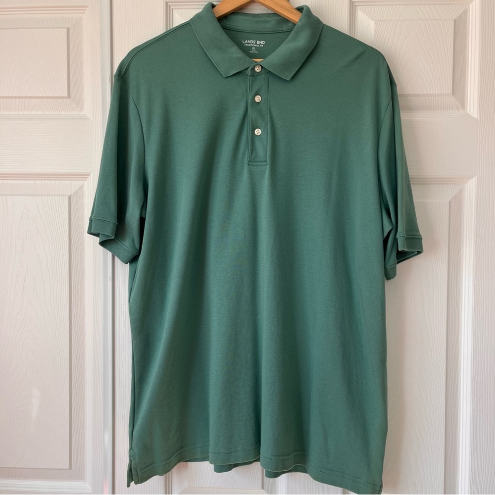 Size XL Lands End Supima Polo Shirt